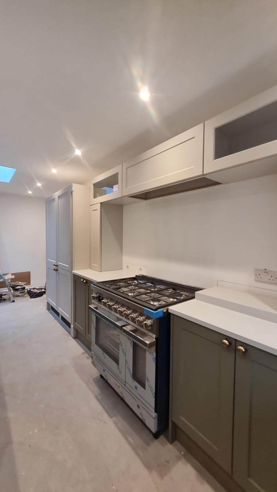 Complete interior renovation with modern finishes and custom woodwork.