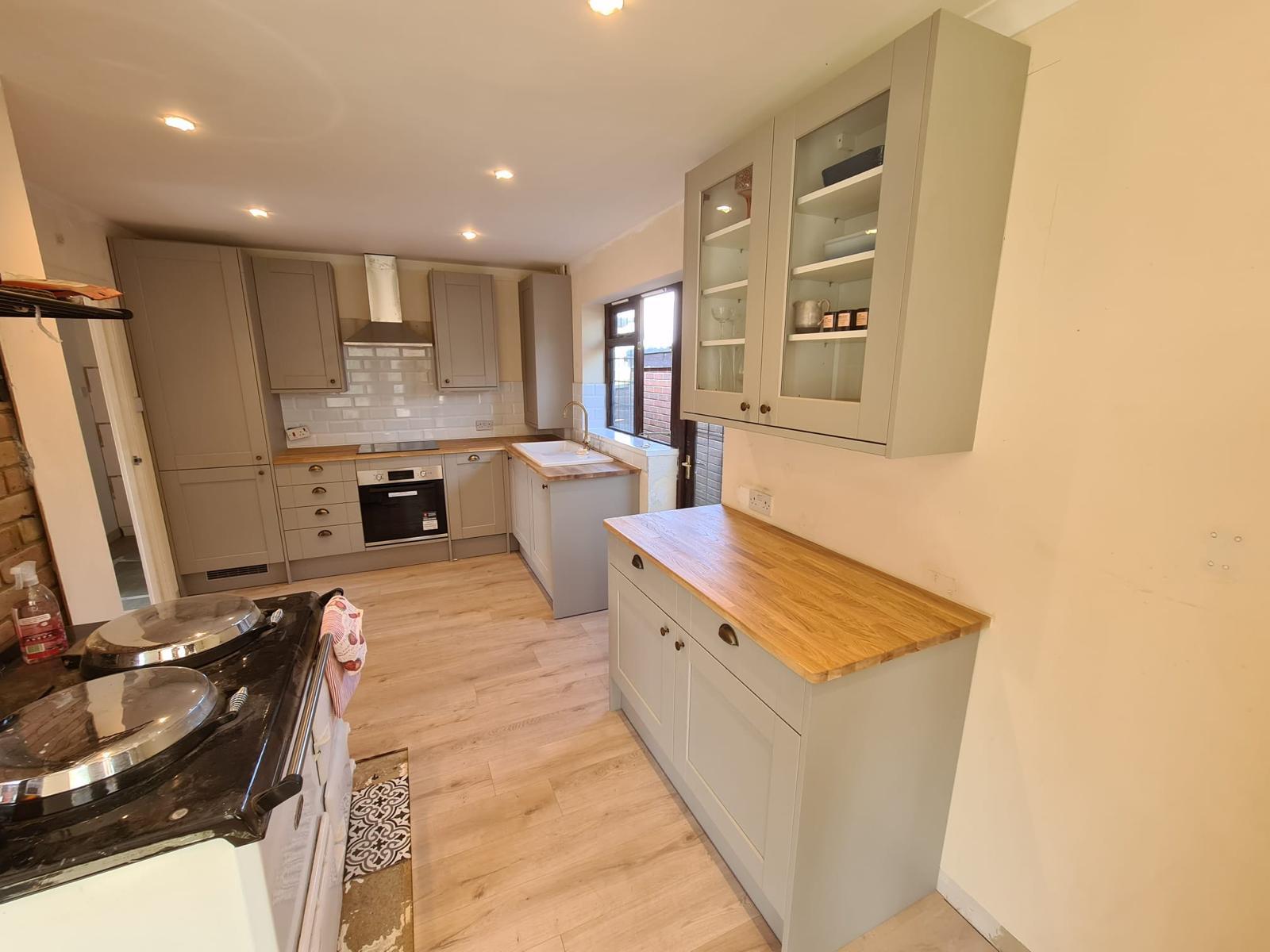 Complete interior renovation with modern finishes and custom woodwork.