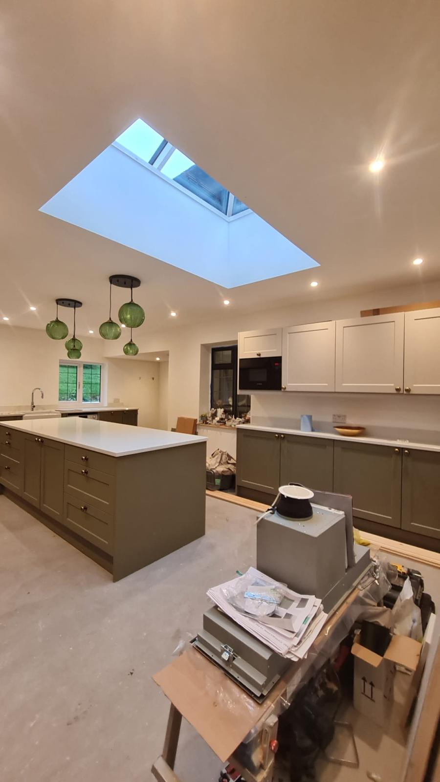 Complete interior renovation with modern finishes and custom woodwork.