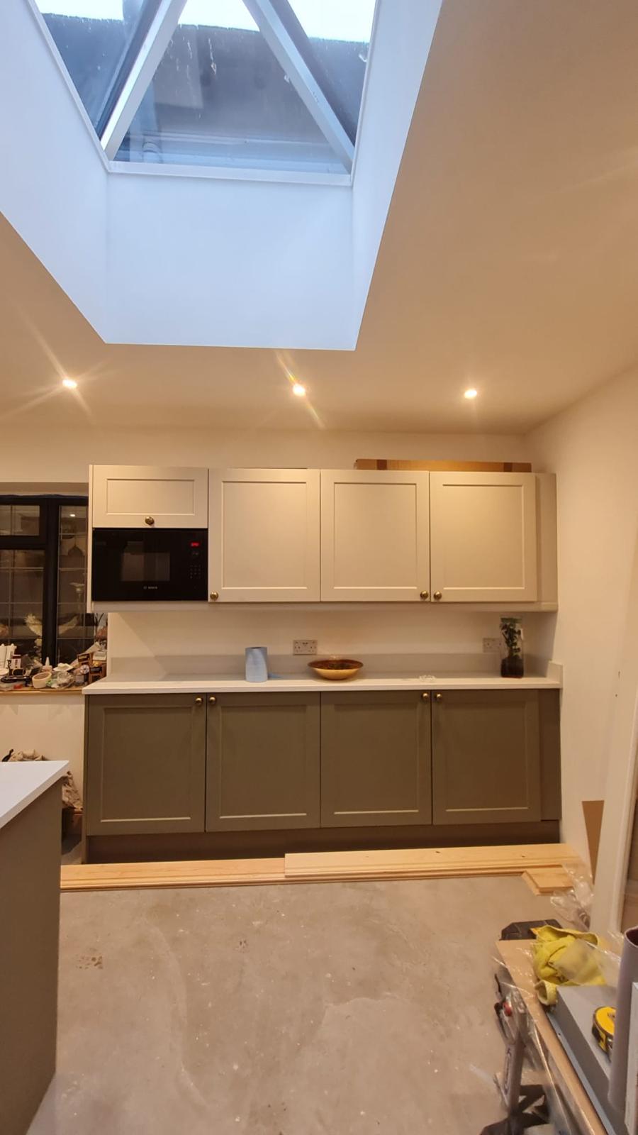 Complete interior renovation with modern finishes and custom woodwork.